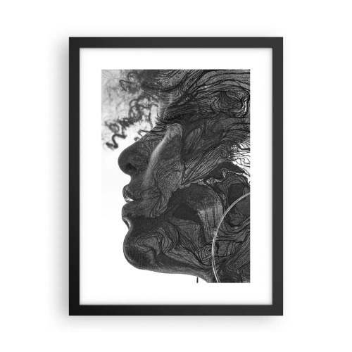 Poster in cornice nera - Aggrovigliata nei sogni - 30x40 cm