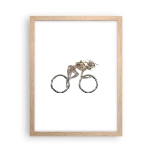 Poster in cornice rovere chiaro - Macchina perfetta - 30x40 cm