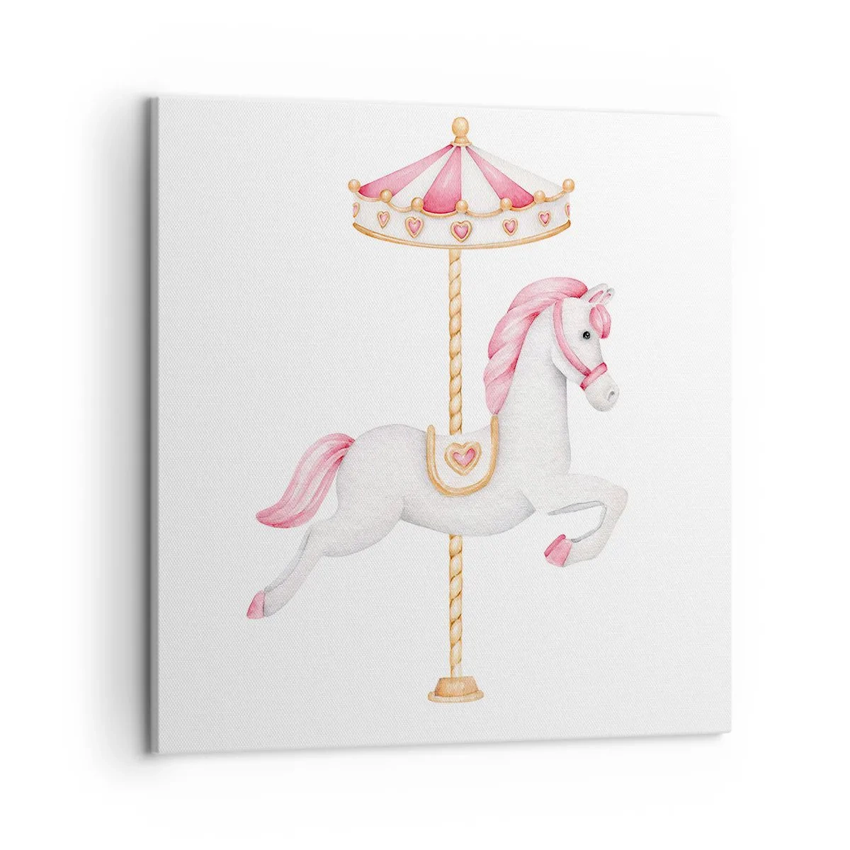 Quadro su tela - Stampe su Tela - Partito al galoppo. - 50x50 cm