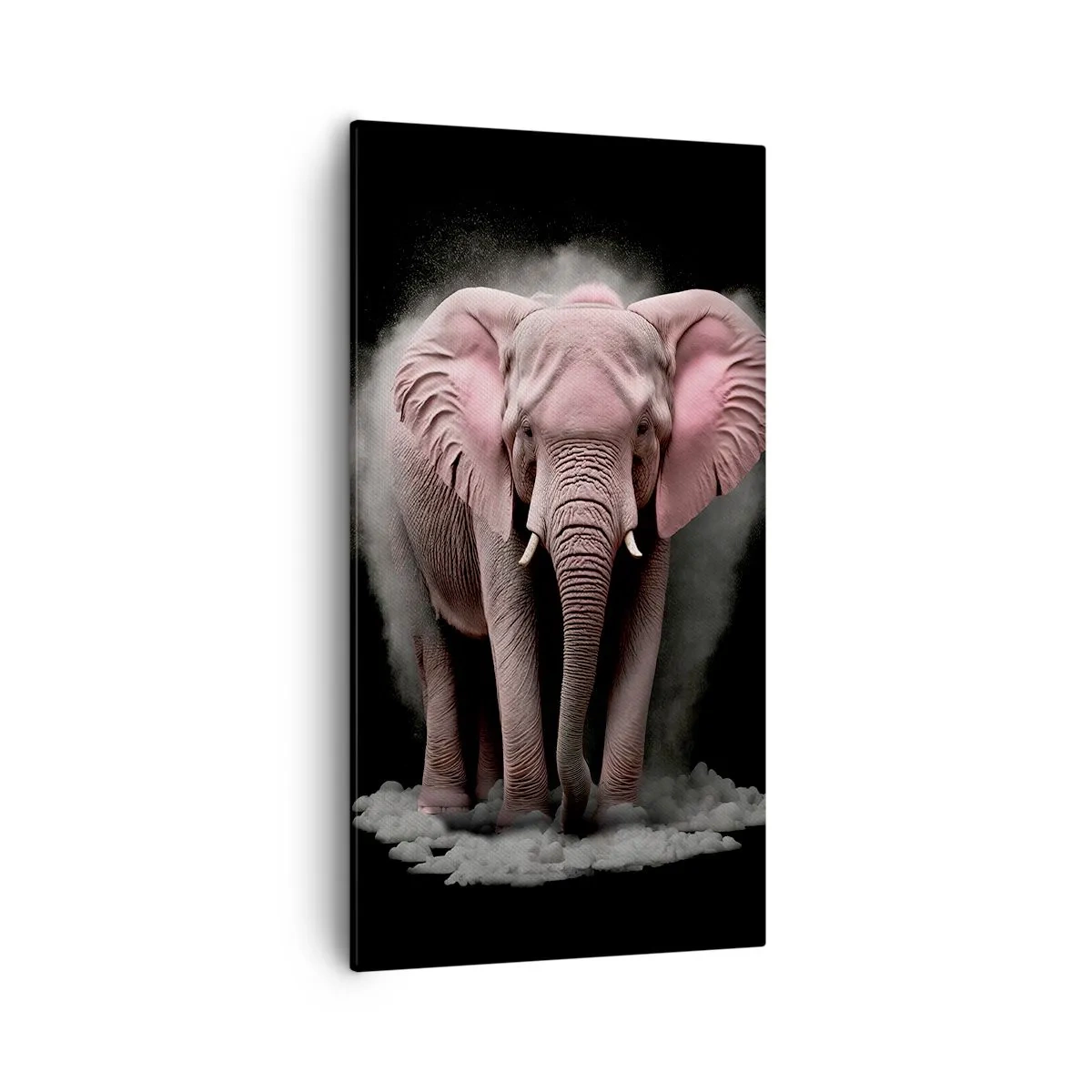 Quadro su tela - Stampe su Tela - Non pensare all'elefante rosa! - 55x100 cm