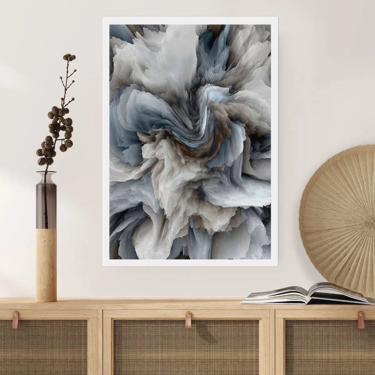 Poster - Pietra in fiore - 30x40 cm
