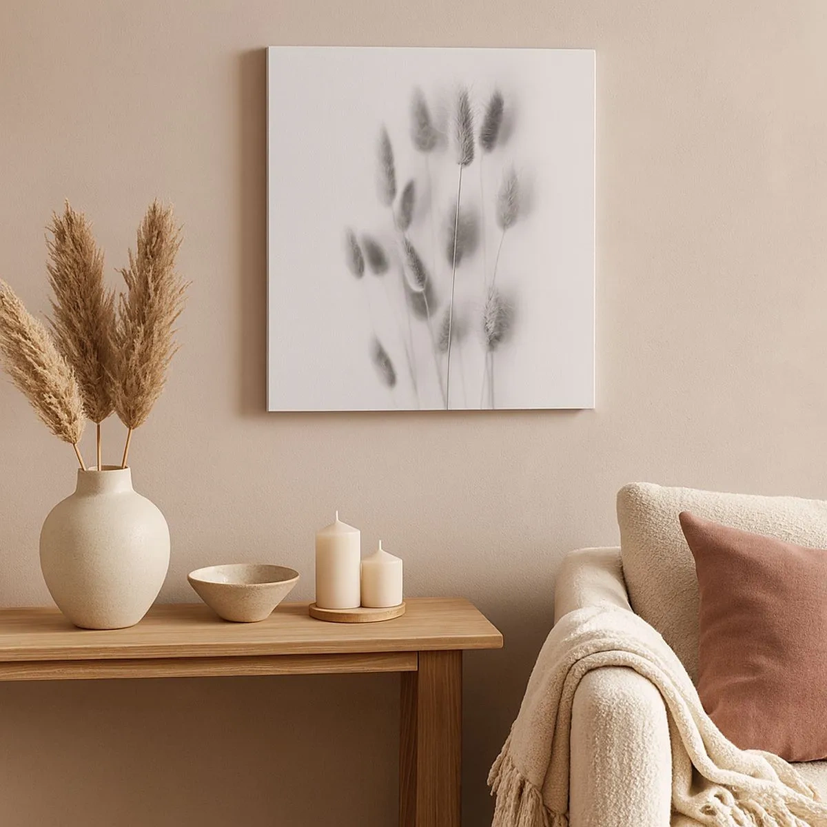 Quadro su tela - Stampe su Tela - Erba soffice - 30x30 cm