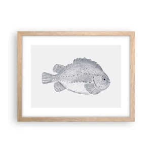 Poster in cornice rovere chiaro - Nell'album del naturalista - 40x30 cm