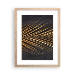 Poster in cornice rovere chiaro - L'oro dei tropici - 30x40 cm