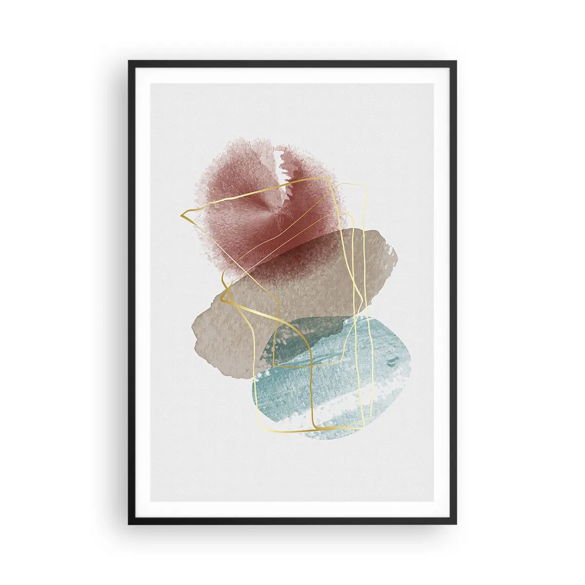 Poster in cornice nera - Coralli dello spazio - 70x100 cm