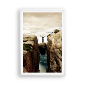 Poster in cornice bianca - Come ti senti? - 61x91 cm