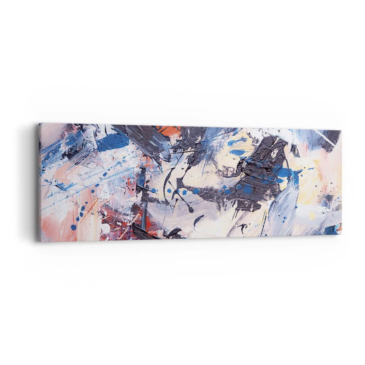 Quadro su tela - Stampe su Tela - La danza folle dell'astrazione - 90x30 cm