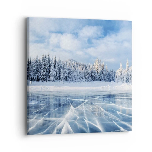 Quadro su tela - Stampe su Tela - Vista lucente e cristallina - 30x30 cm