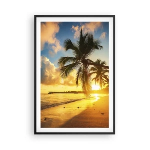 Poster in cornice nera - Sogno dei Caraibi - 61x91 cm