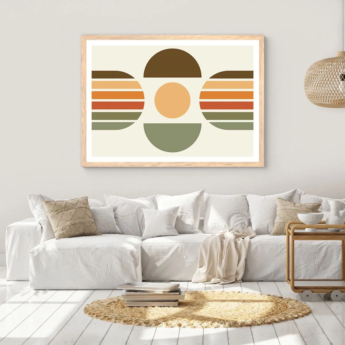 Poster in cornice rovere chiaro - Nei colori della terra - 40x30 cm