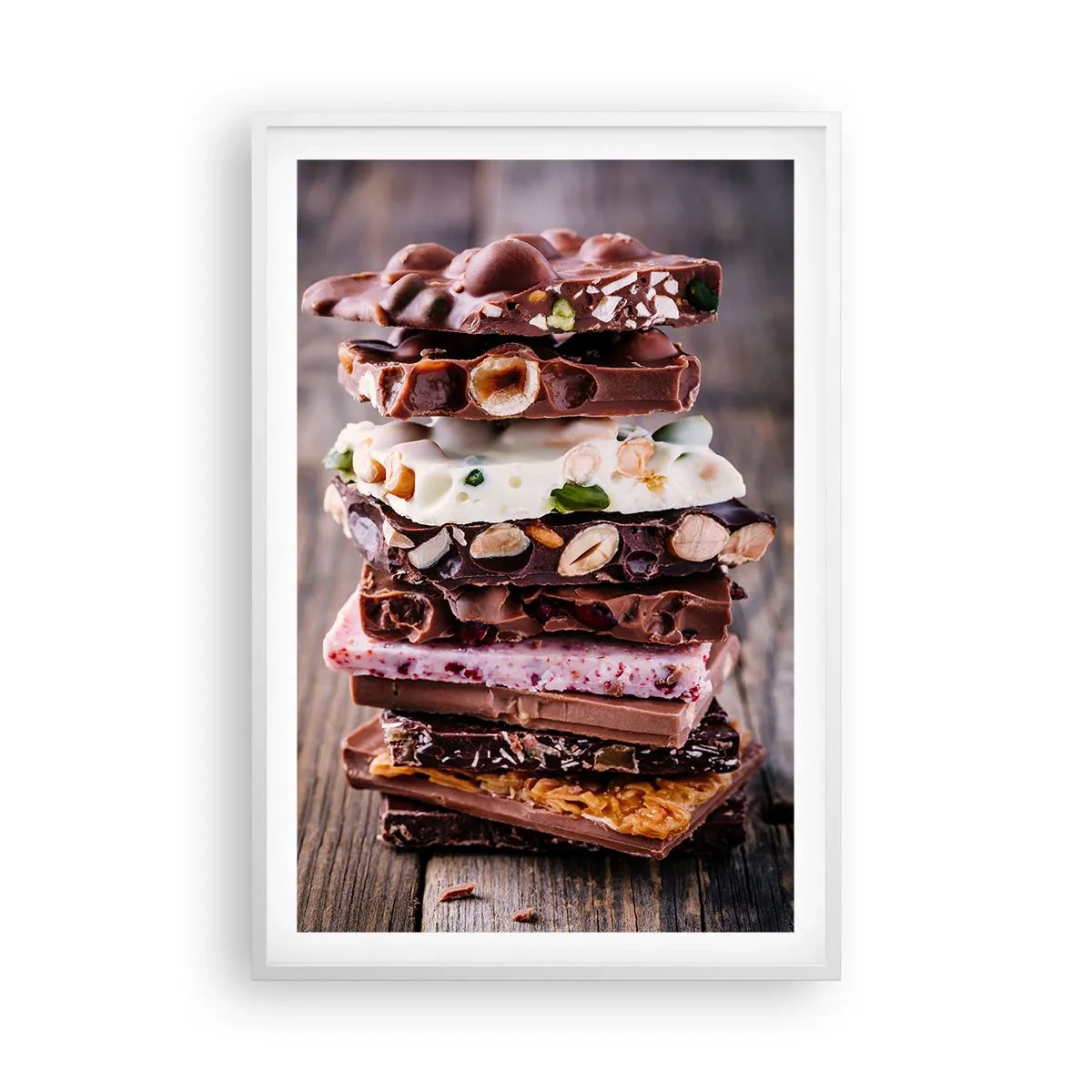 Poster in cornice bianca - Deliziosa prospettiva - 61x91 cm