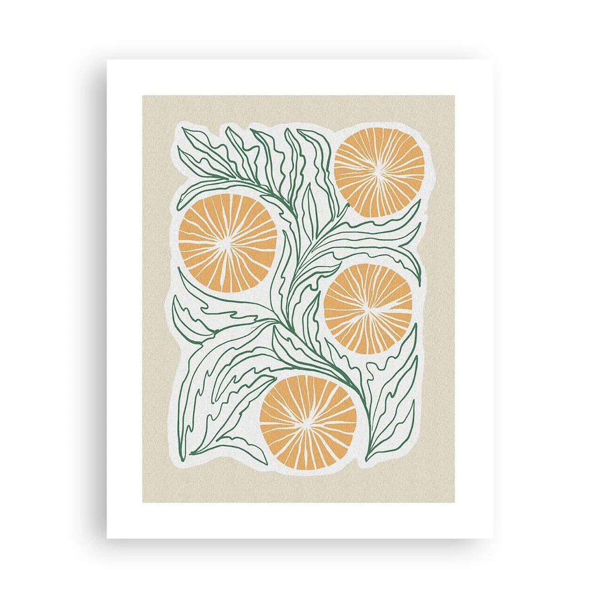 Poster - Etnicamente con una nota di astrazione - 40x50 cm