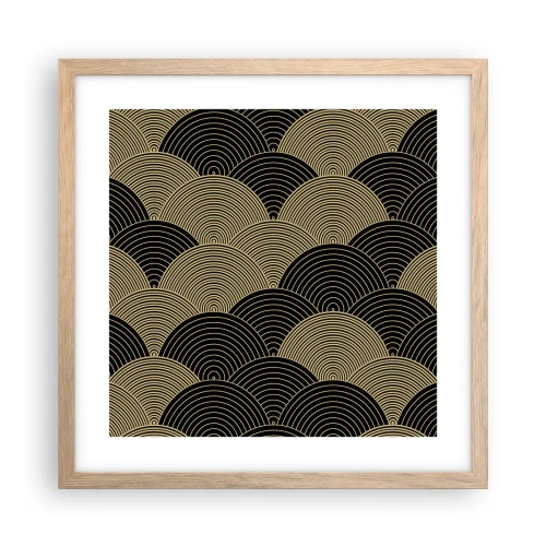 Poster in cornice rovere chiaro - Unità nella molteplicità - 40x40 cm