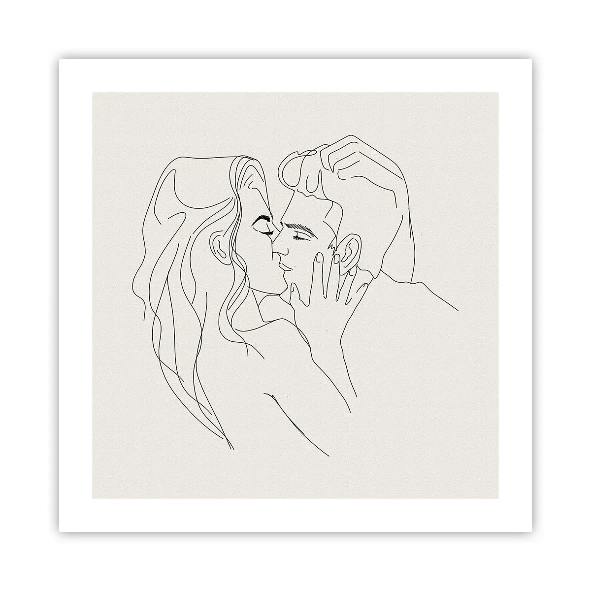 Poster - Intrecciati dal sentimento - 50x50 cm
