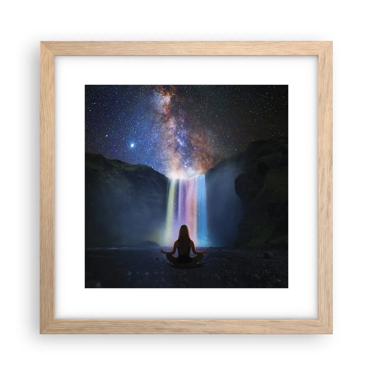 Poster in cornice rovere chiaro - Armonia assoluta - 30x30 cm