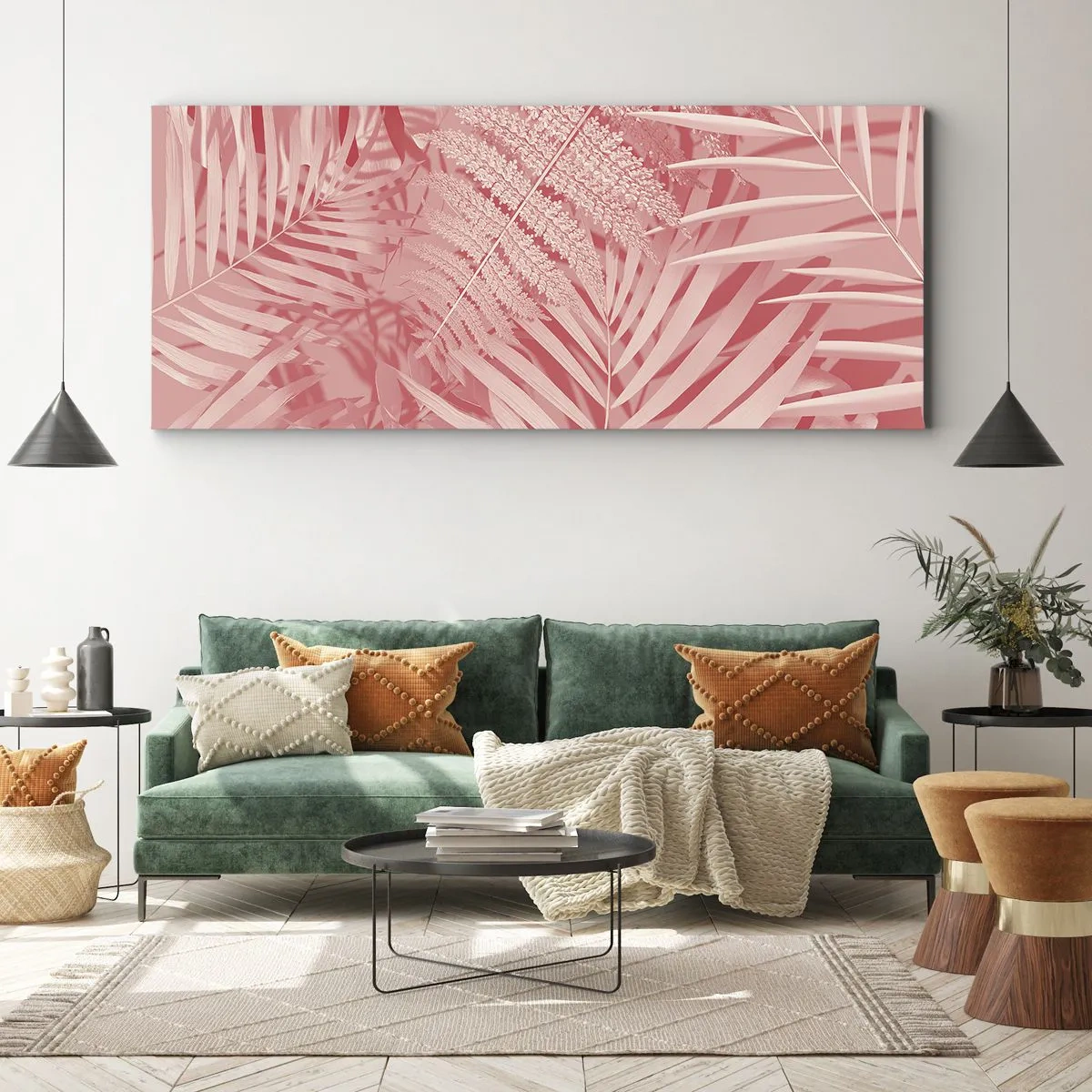 Quadro su tela - Stampe su Tela - Concetto rosa - 90x30 cm