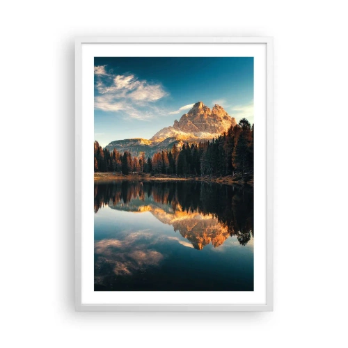 Poster in cornice bianca - Paesaggio doppio - 50x70 cm