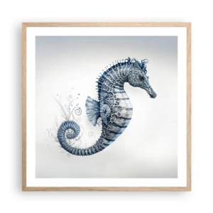 Poster in cornice rovere chiaro - Delicato scherzo di natura - 60x60 cm