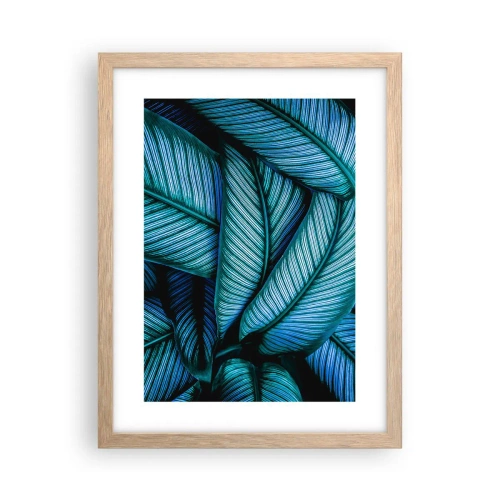 Poster in cornice rovere chiaro - Le linee della vita - 30x40 cm