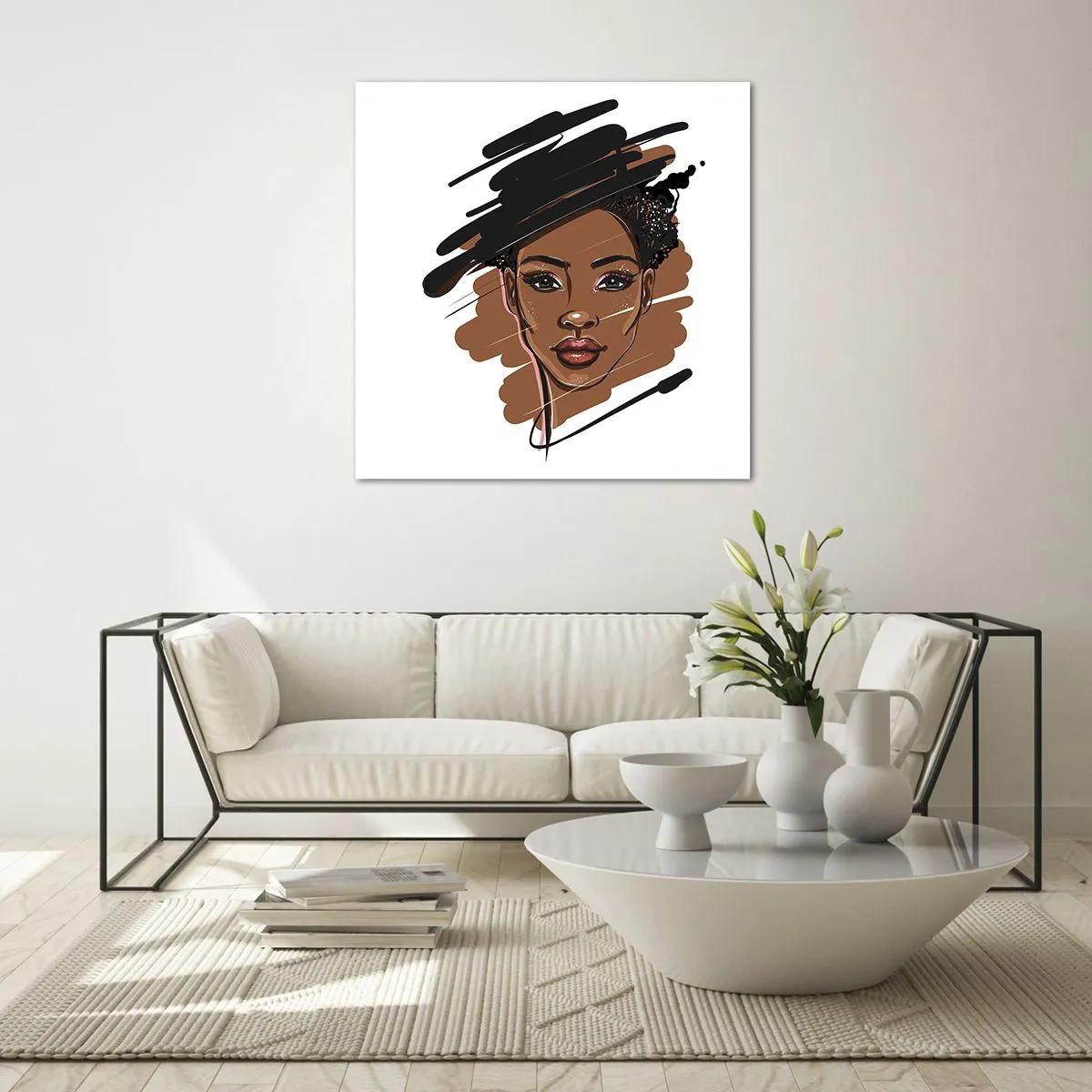 Quadro su vetro - Dolce come la cioccolata - 60x60 cm