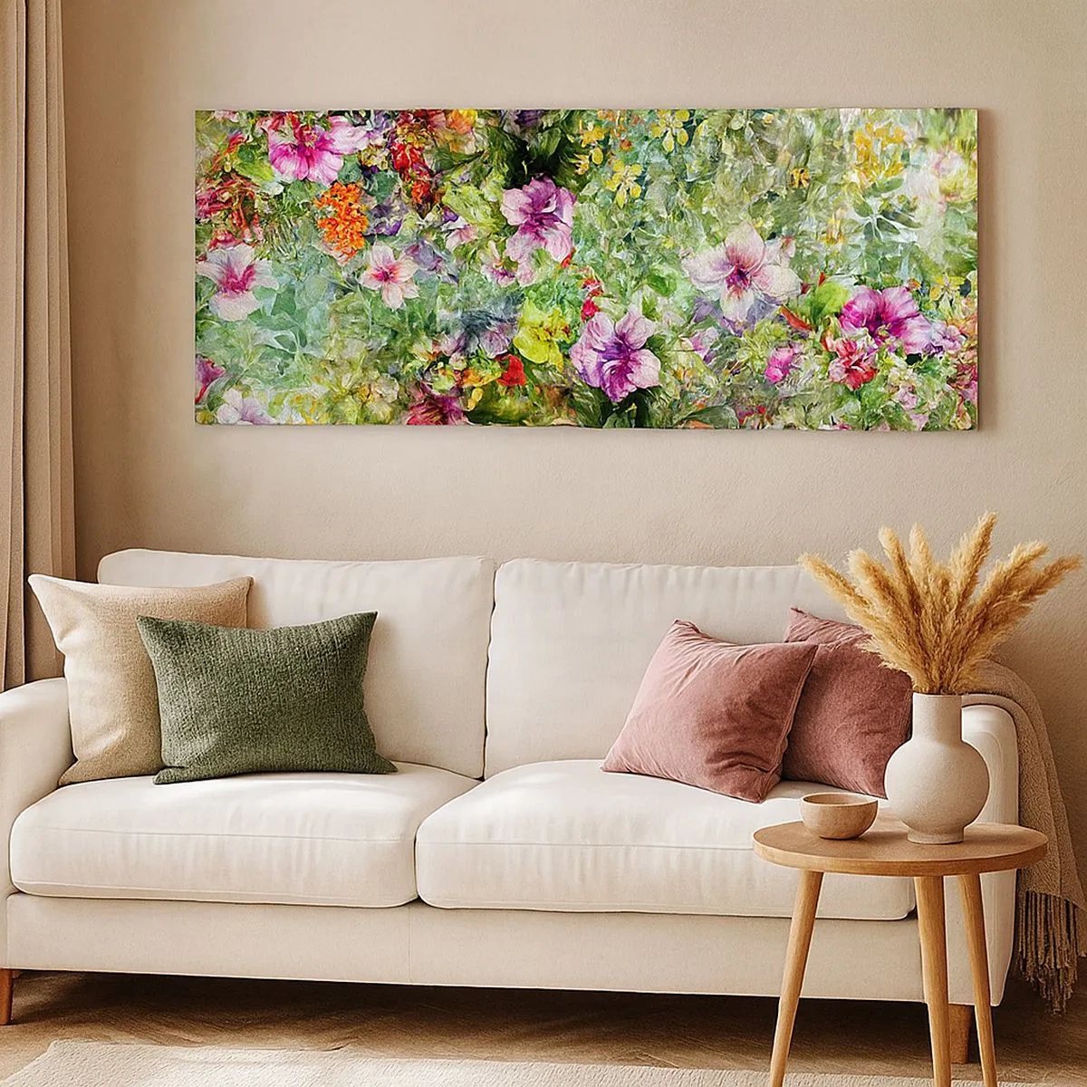 Quadro su tela - Stampe su Tela - Perdersi nei fiori - 100x40 cm