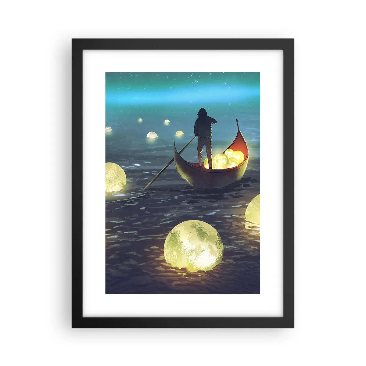 Poster in cornice nera - Cose che neanche i filosofi hanno sognato - 30x40 cm