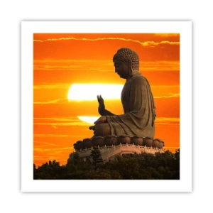 Poster - Senza paura davanti al mondo - 50x50 cm