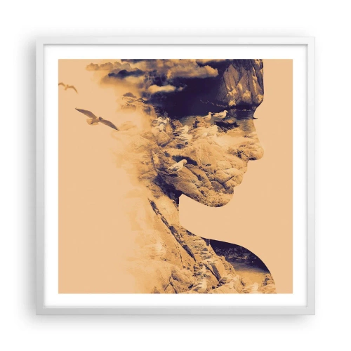 Poster in cornice bianca - Bella di natura - 60x60 cm