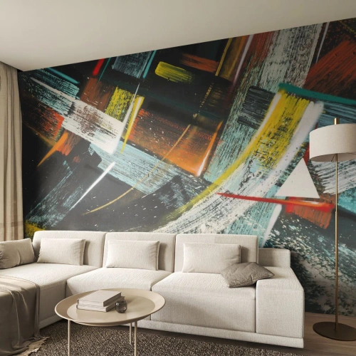 Fotomurali Premium Sand - L'energia del movimento - Astrazione, Pezzo, Arte Moderna - 250x175 cm