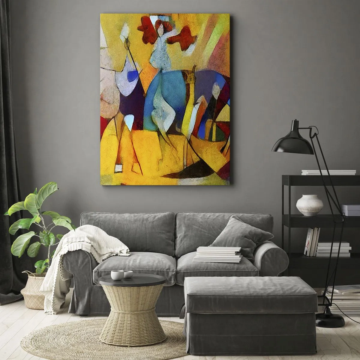 Quadro su tela - Stampe su Tela - Sole - vita - gioia - 45x80 cm