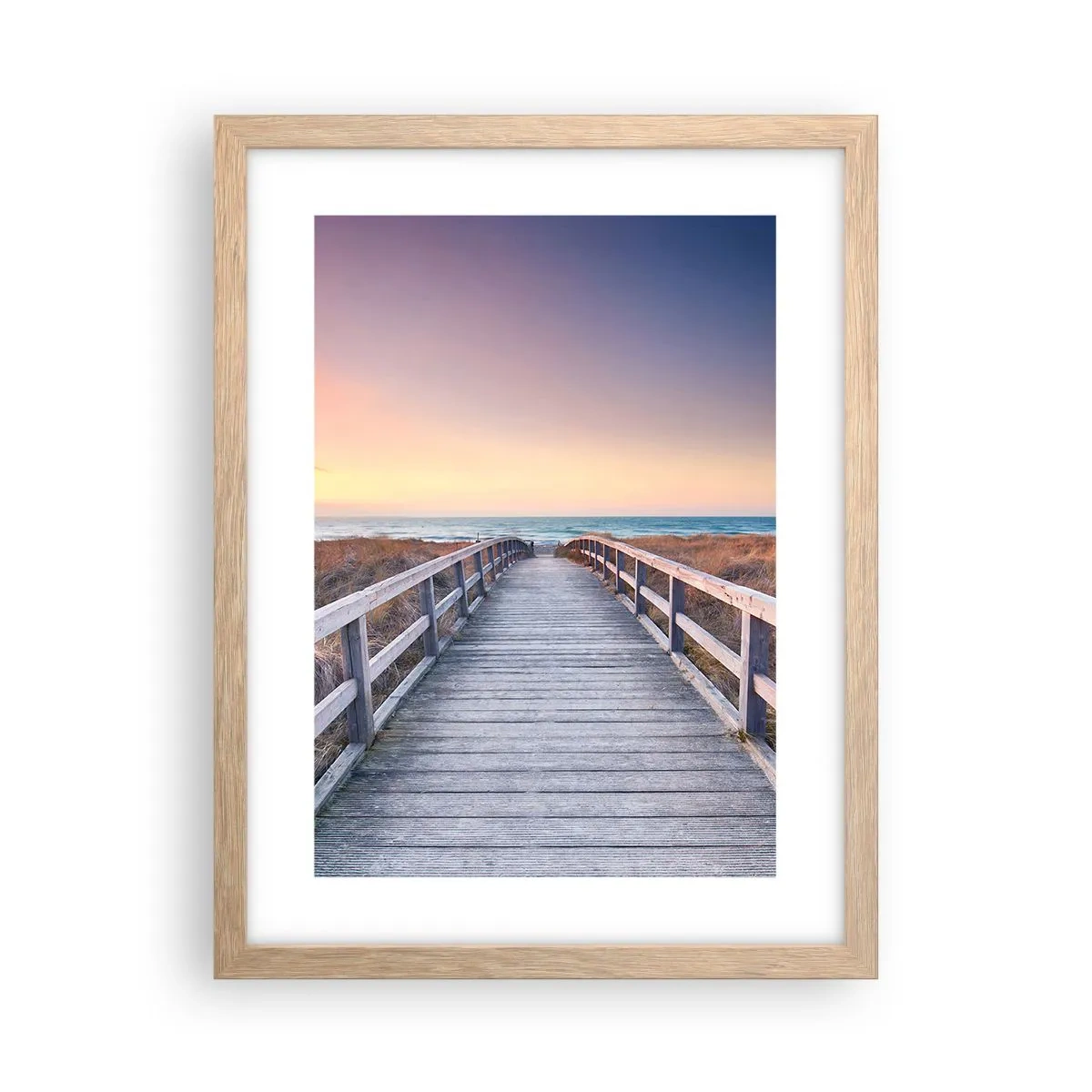 Poster in cornice rovere chiaro - Aurora serale baltica - 30x40 cm