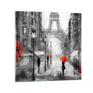 Quadro su vetro - Tutte le strade portano da lei - 30x30 cm