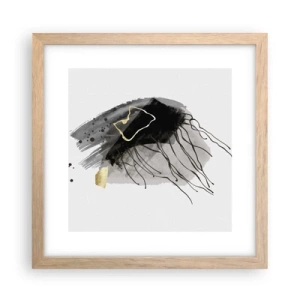 Poster in cornice rovere chiaro - In nero e in oro - 30x30 cm