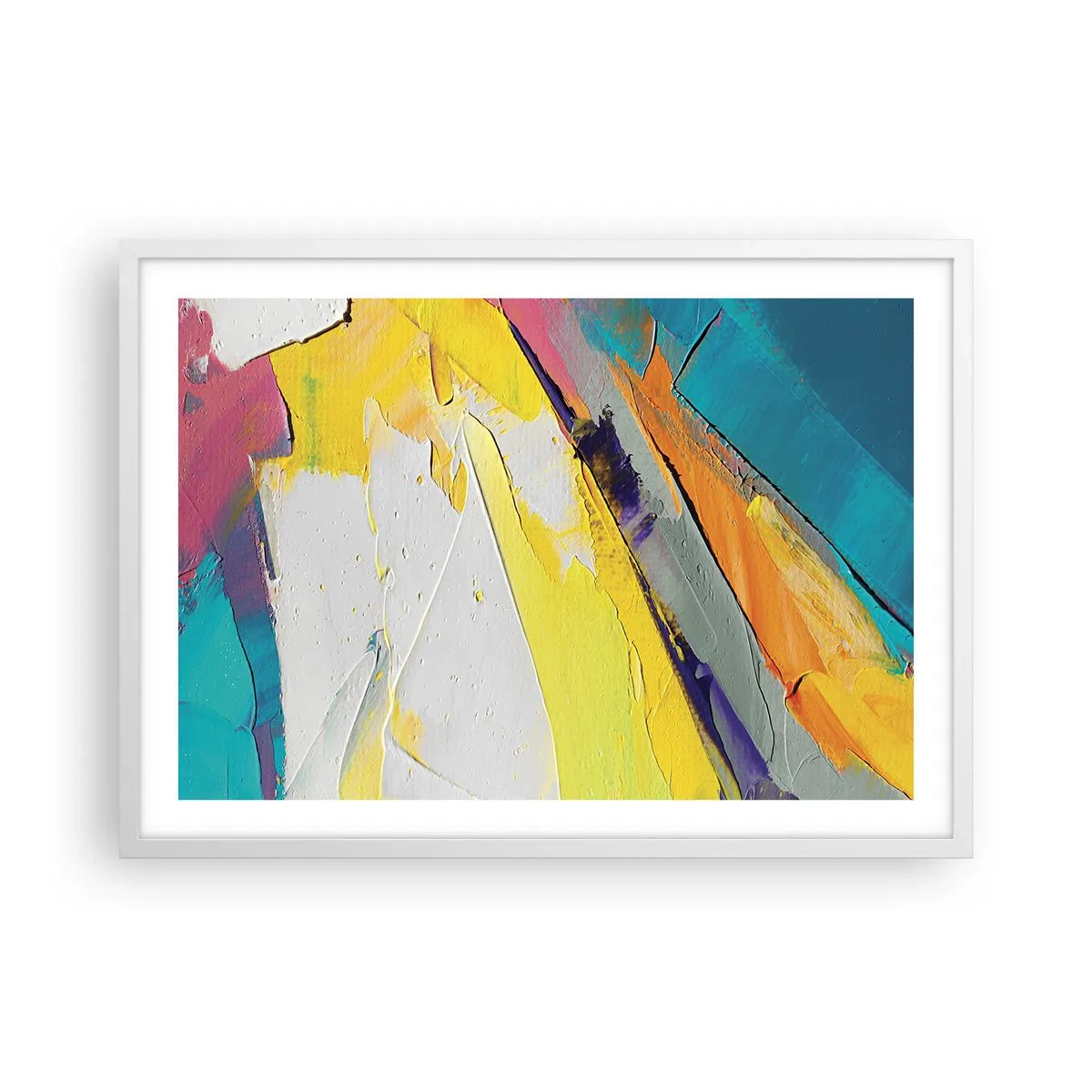 Poster in cornice bianca - Anatomia della luce - 70x50 cm