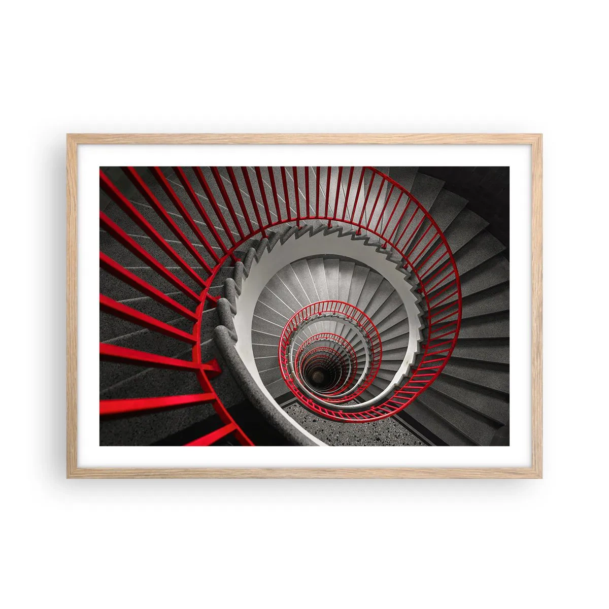 Poster in cornice rovere chiaro - I giochi dell'architettura - 70x50 cm