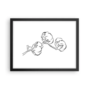 Poster in cornice nera - Piumino di cotone - 40x30 cm