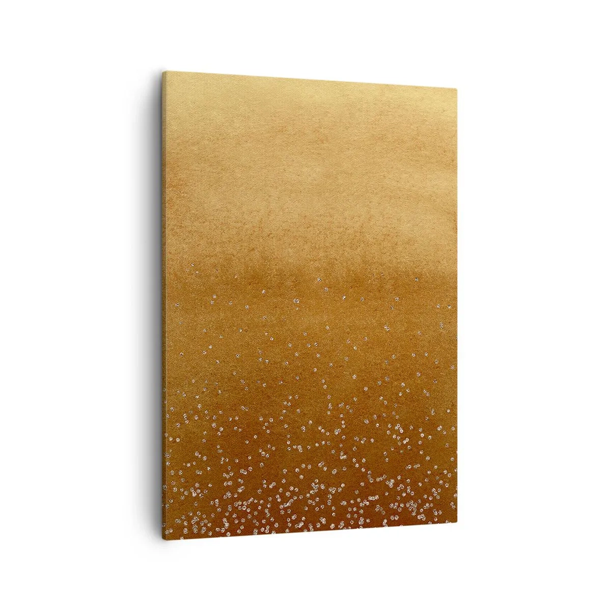 Quadro su tela - Stampe su Tela - Una sfumatura dorata con sottili riflessi e decorazioni - 50x70cm - La nascita della luce - Decorazione murale moderna per soggiorno e camera da letto ARTTOR