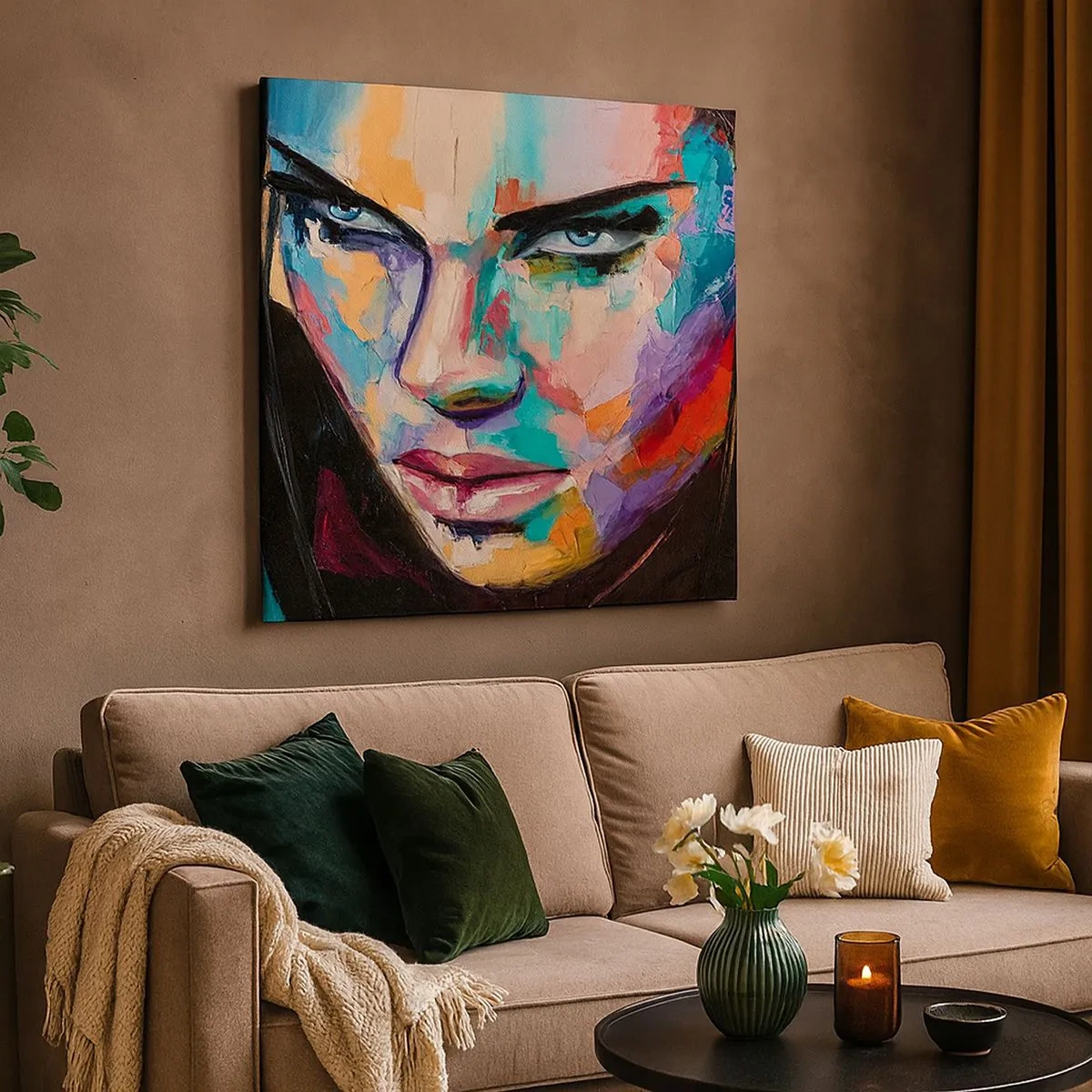 Quadro su tela - Stampe su Tela - Cuore selvatico - 30x30 cm