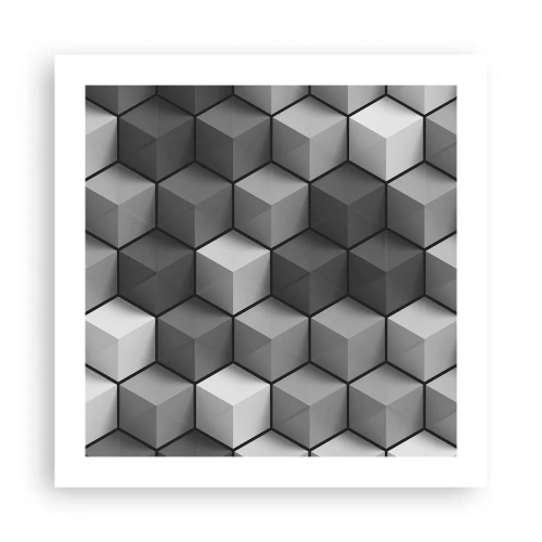Poster - Puzzle cubista - 50x50 cm