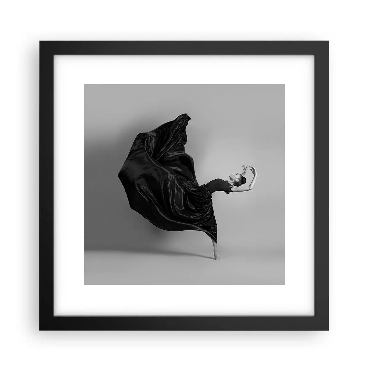Poster in cornice nera - Musica alata - 30x30 cm