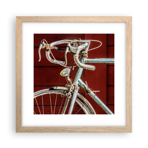 Poster in cornice rovere chiaro - Creata per la vittoria - 30x30 cm