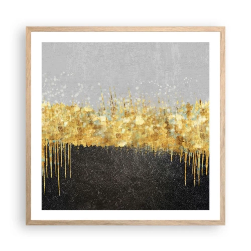 Poster in cornice rovere chiaro - Nel profondo e verso l'alto - 60x60 cm