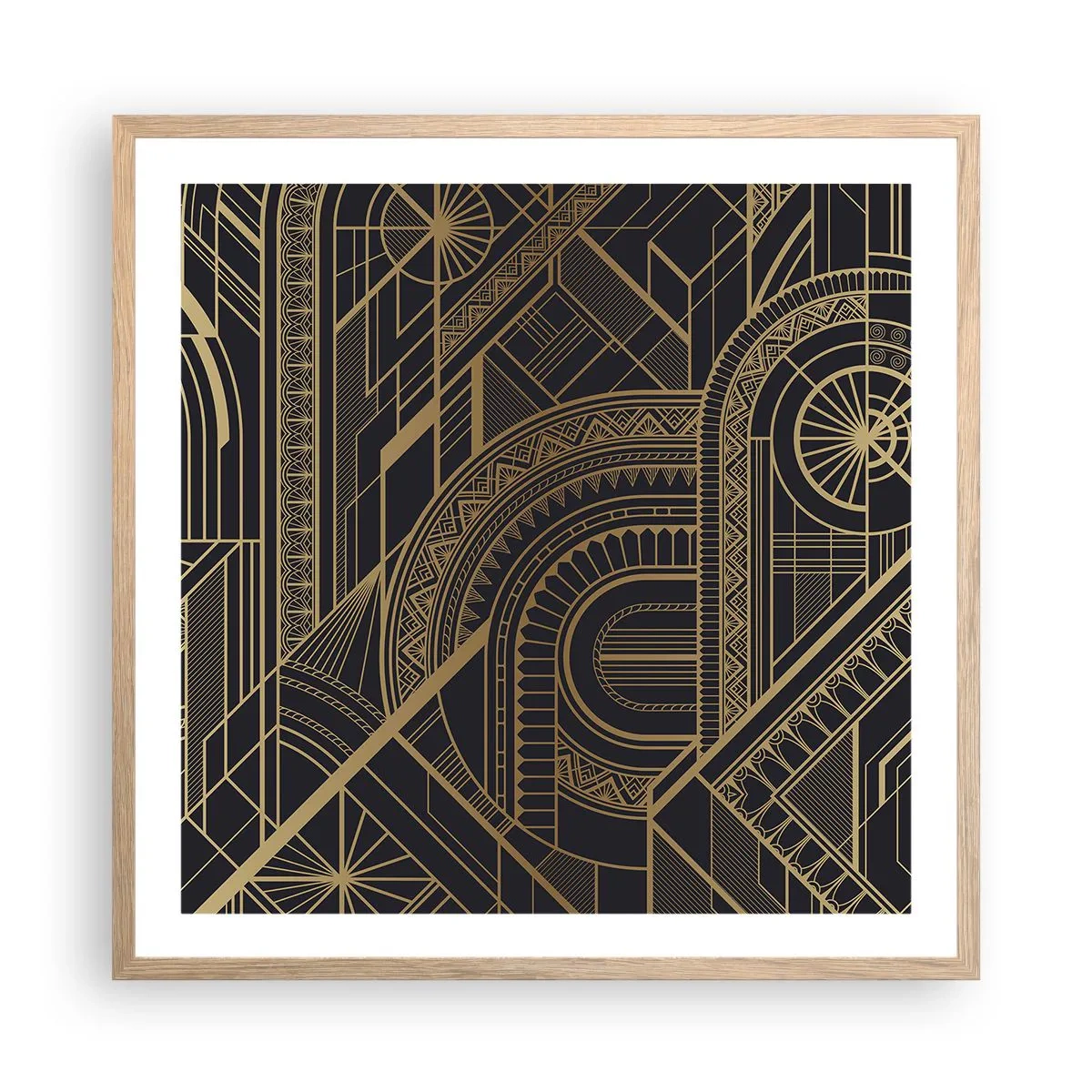 Poster in cornice rovere chiaro - Concetti, idee, progetti - 60x60 cm
