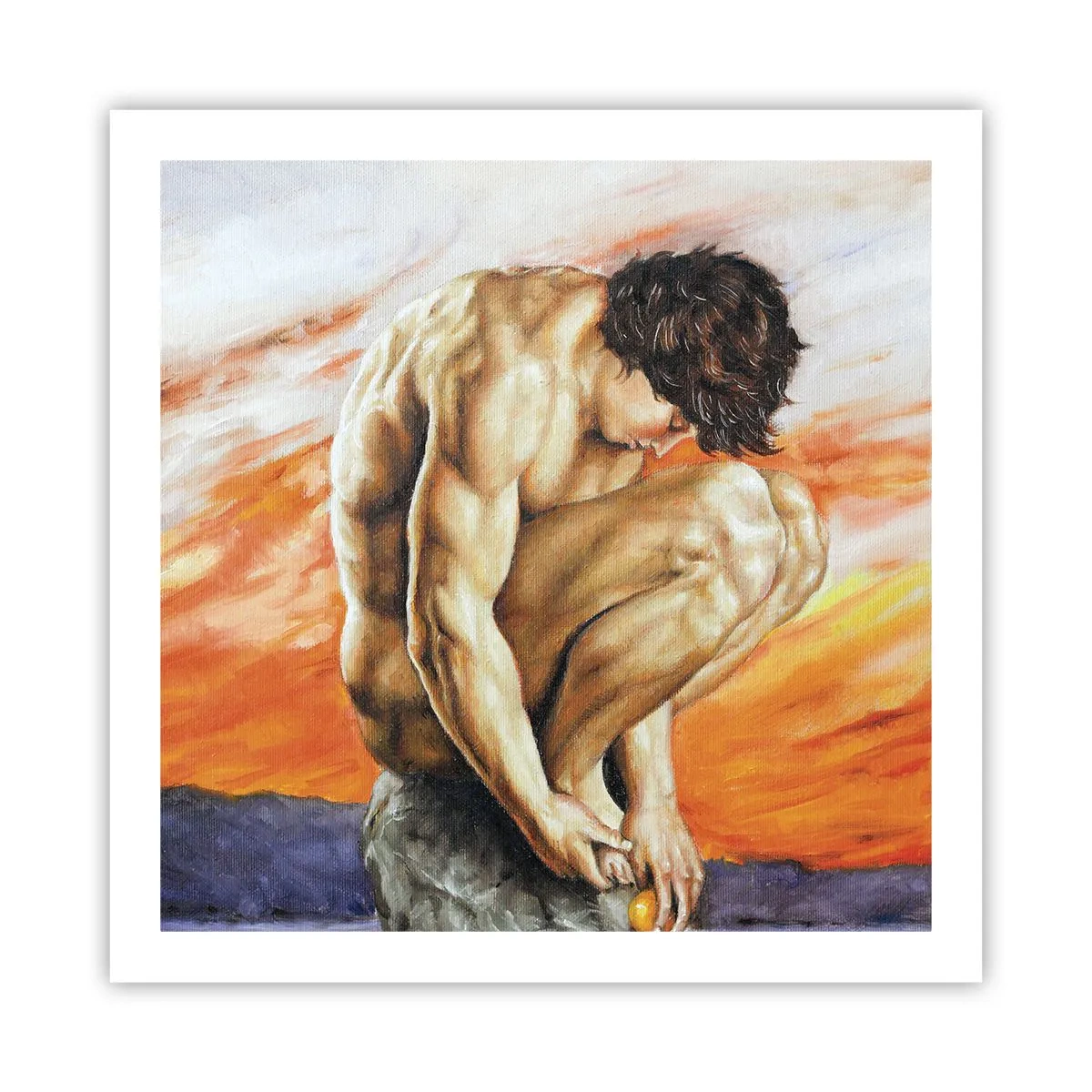 Poster - Immerso in se stesso - 60x60 cm