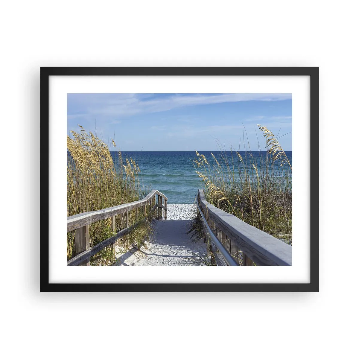 Poster in cornice nera - Al sole, al vento - 50x40 cm
