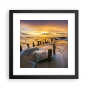 Poster in cornice nera - La bellezza selvatica del Baltico - 30x30 cm