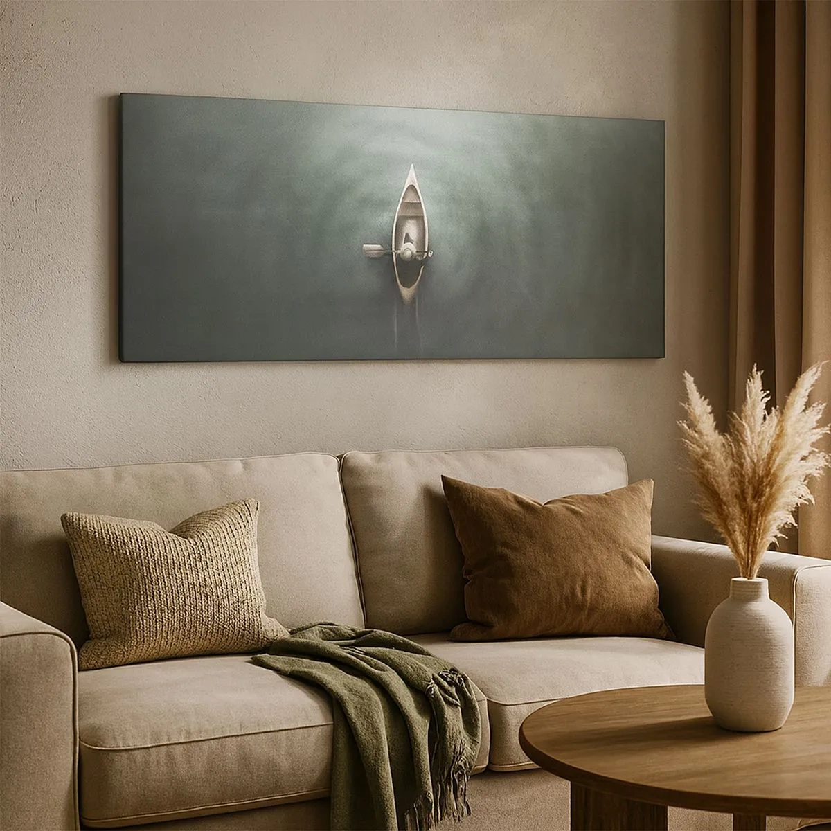 Quadro su tela - Stampe su Tela - Nel lago al chiaro di luna - 100x40 cm