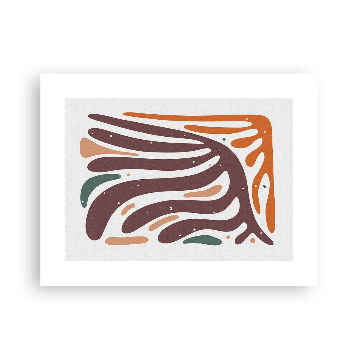 Poster - Composizione organica raggiante - 40x30 cm