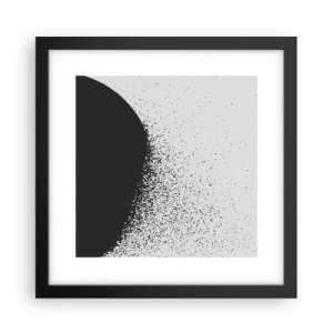 Poster in cornice nera - Il movimento delle particelle - 30x30 cm