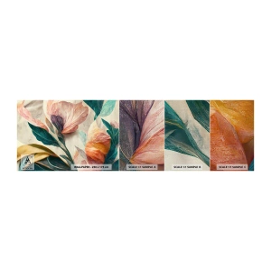 Campione di Fotomurale Premium Canvas - I fiori delle isole del sud - Fiori, Vintage ▾, Botanica - 100x30 cm